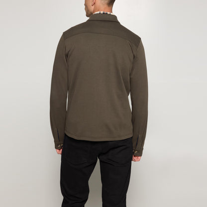 BertleSi  Zip Overshirt - Green Wood