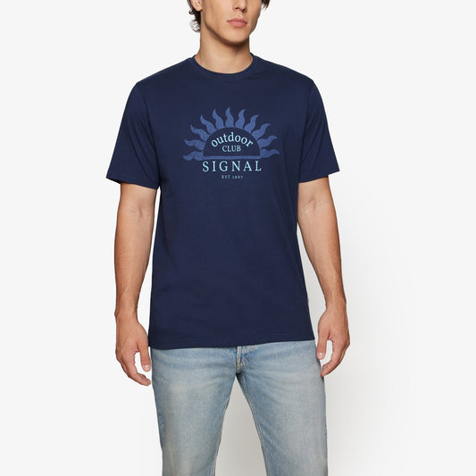 GabrielSi Front Print + T-shir/Top - Blue Captain