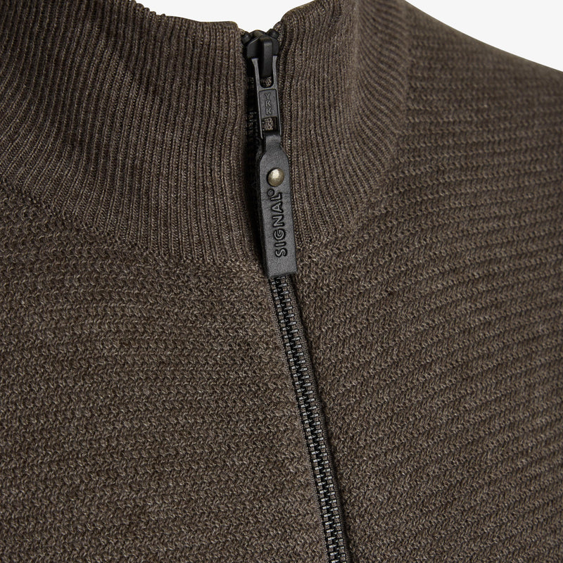 Jamie Full Zip - Croco Melange