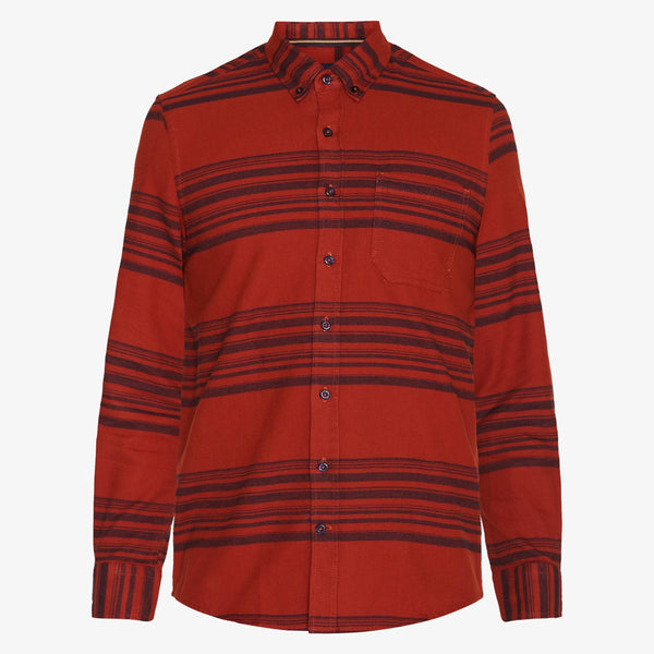 SiSerius Stripe Flannel - Red Henna